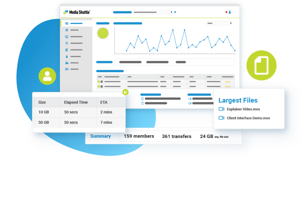 screenshot of Media Shuttle